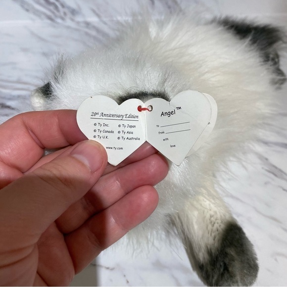 Vintage TY Classic Angel Himalayan Cat 20th anniversary beanie buddy cat plush - Picture 7 of 10